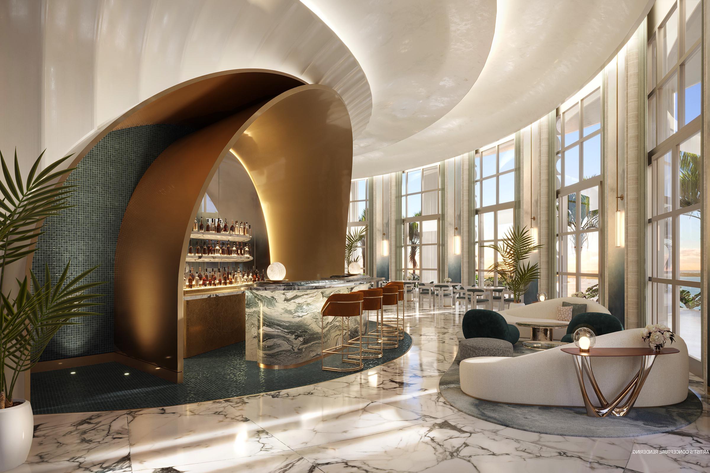 Rendering of St 瑞吉斯 Residences Miami Restaurant